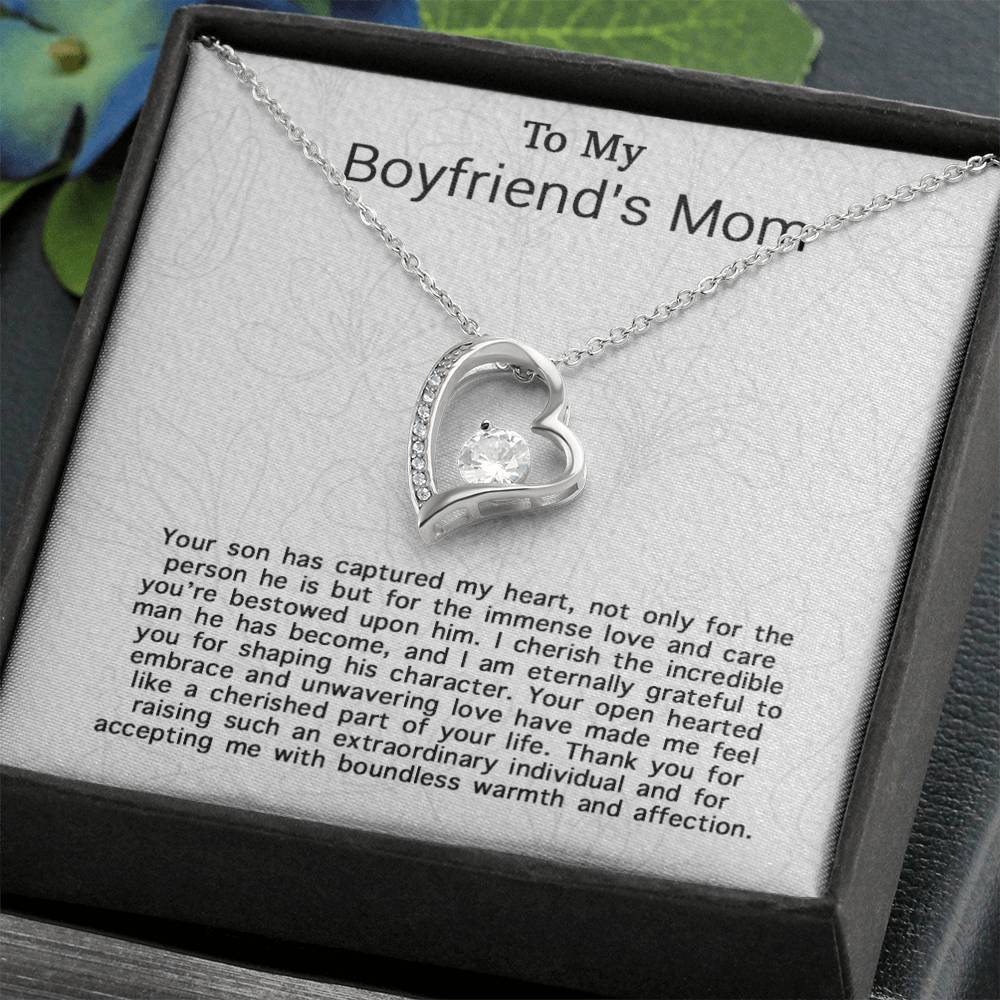 To My Boyfriends Mom Necklace, Gifts For Boyfriends Mom, Boyfriends Mom Gift