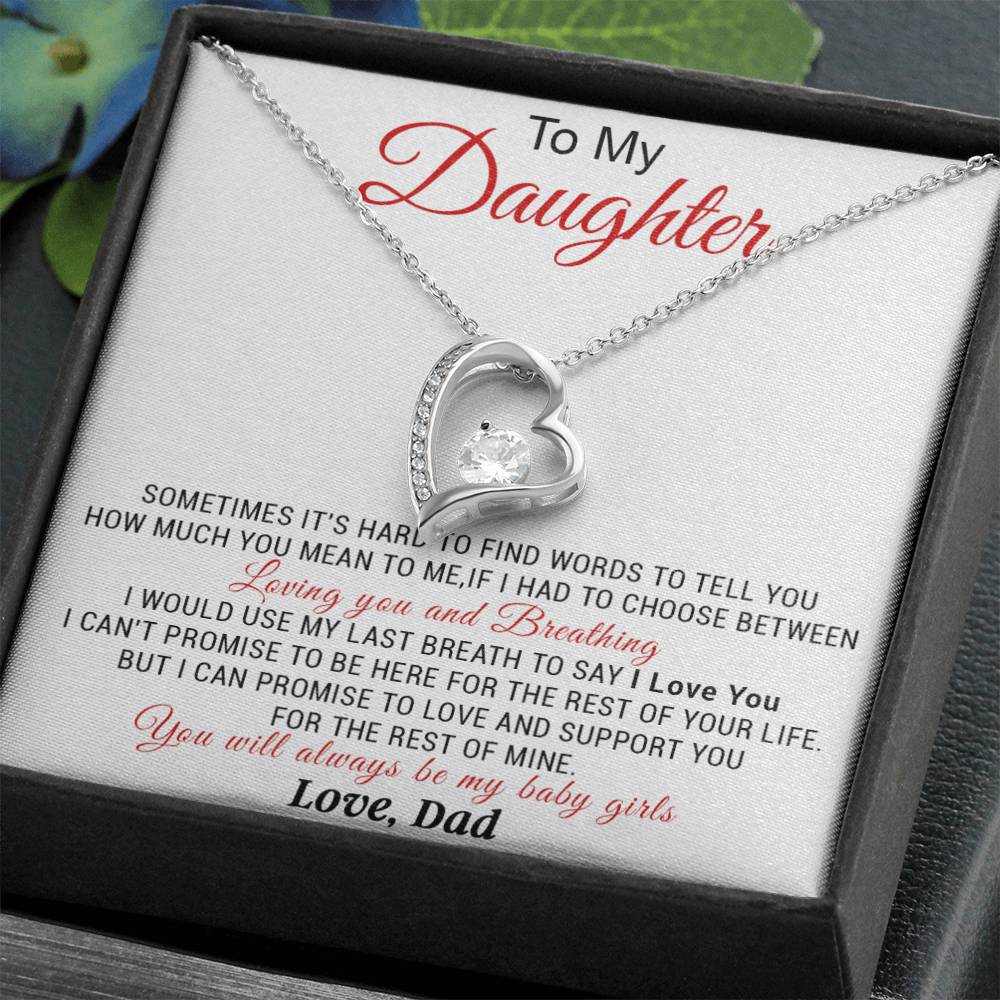 To My Daughter Necklace, Daughter Father Necklace, Daughter Gift from Dad 5_11