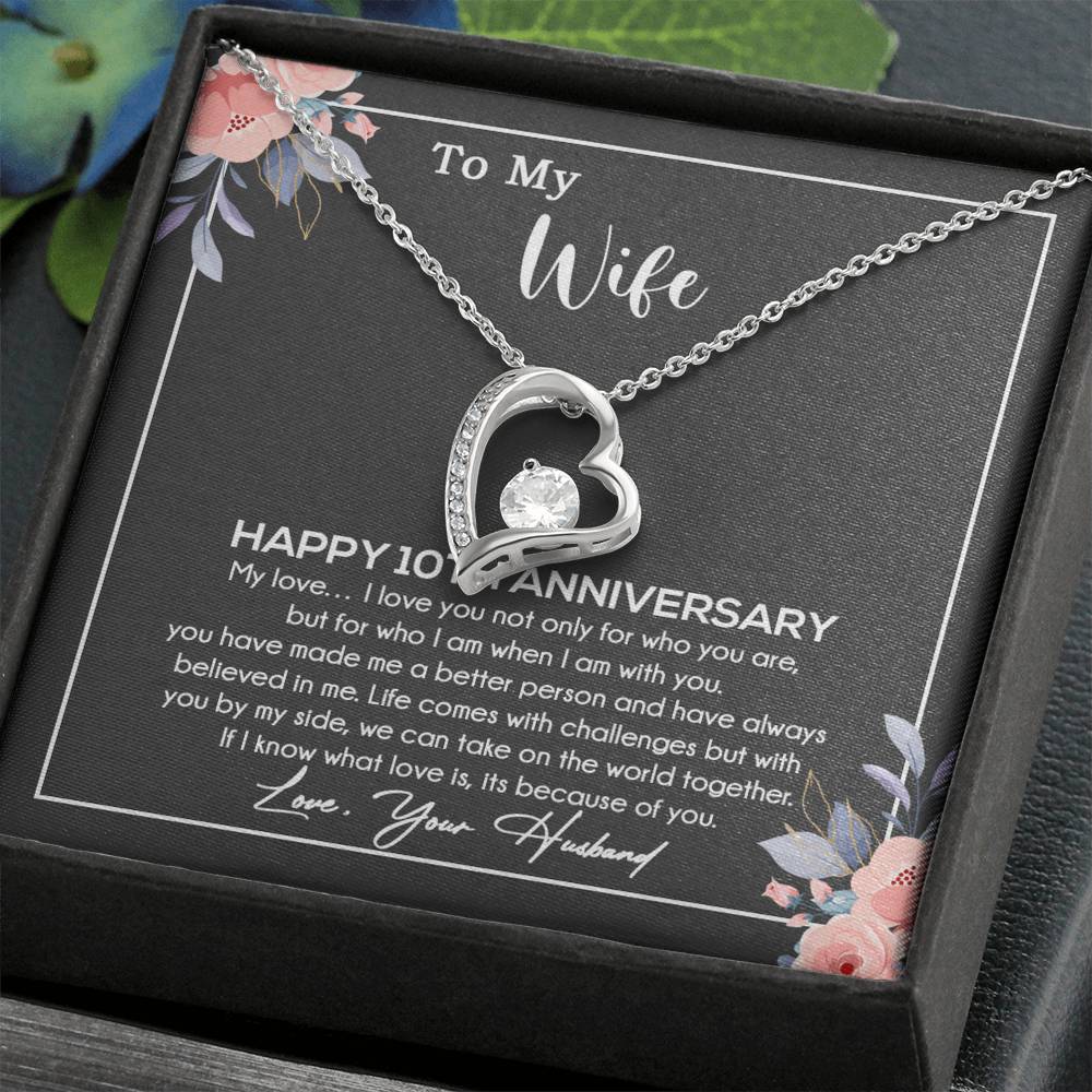 10th Anniversary Gift For Wife Necklace, 10 Year Anniversary, 10th Wedding Gift _11_11
