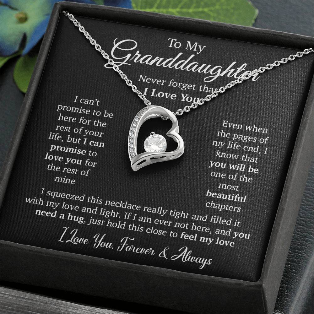 To My Granddaughter Necklace,Granddaughter Christmas Gift,Granddaughter Birthday Gift