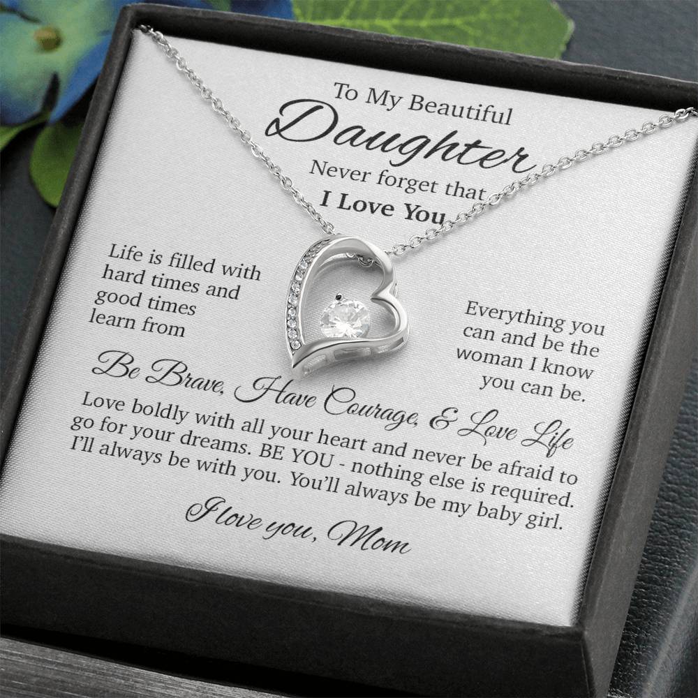 To My Daughter Necklace, Daughter Gift, Gift From Mom, Gift For Her 24_4