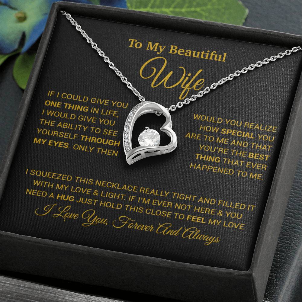 To My Wife Necklace, Christmas Gifts For Wife, Anniversary Cute Gift For Wife_24_8_Gold