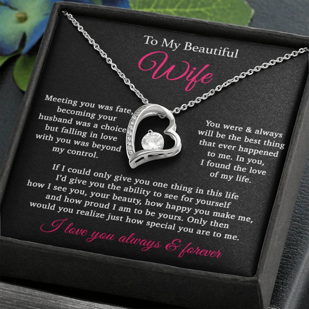 To My Wife Necklace Anniversary Gift For Wife, Birthday Gift For Wife, Gift For Wife, Necklace For Wife, Gift For Wife Birthday
