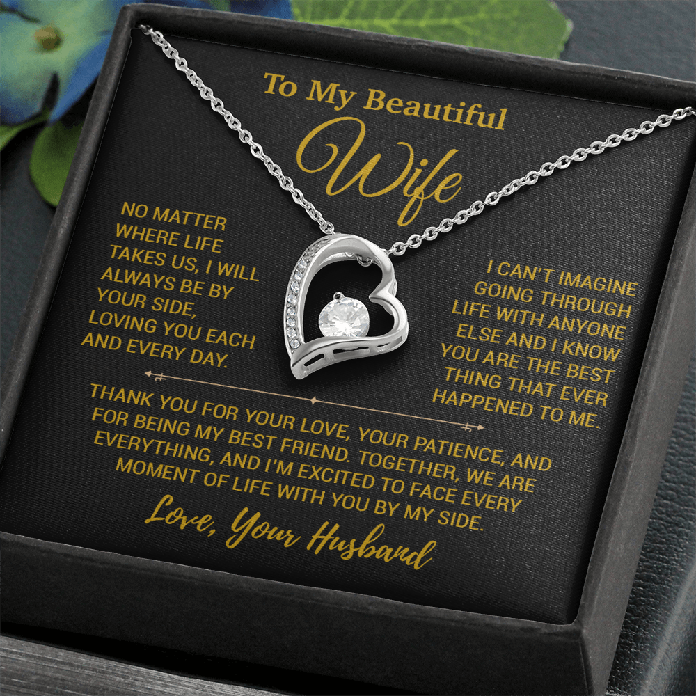 To My Wife Necklace, Christmas Gifts For Women, Anniversary Gift For Wife 26_12_Gold