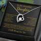 To My Daughter Necklace, Gift for Daughter from Dad, Father Daughter Necklace  11_5_Gold