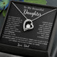 To My Daughter Necklace, Gift for Daughter from Dad, Father Daughter Necklace  4_5_Black