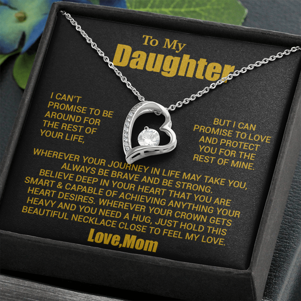 To My Daughter Necklace, Daughter Mother Necklace, Daughter Gift From Mom 24_8_Gold