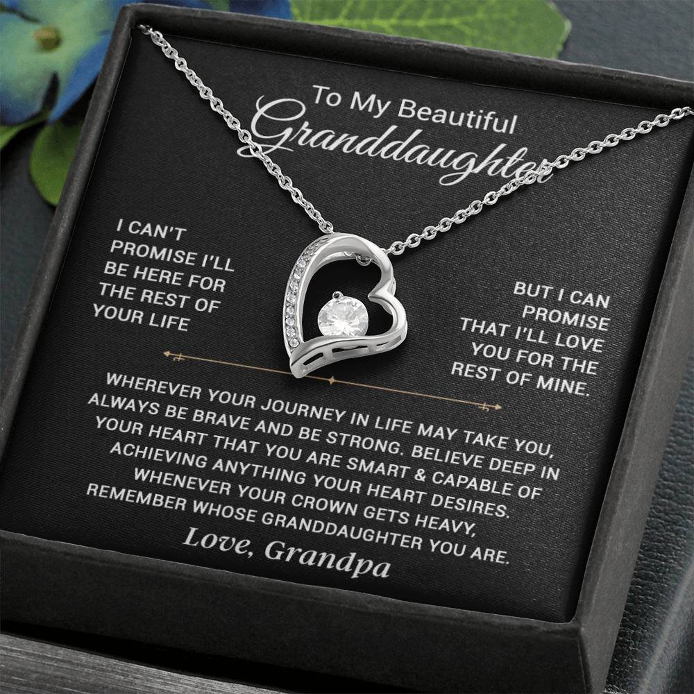 To My Granddaughter Necklace, Granddaughter Gift from Grandpa, Christmas Gift 5_11