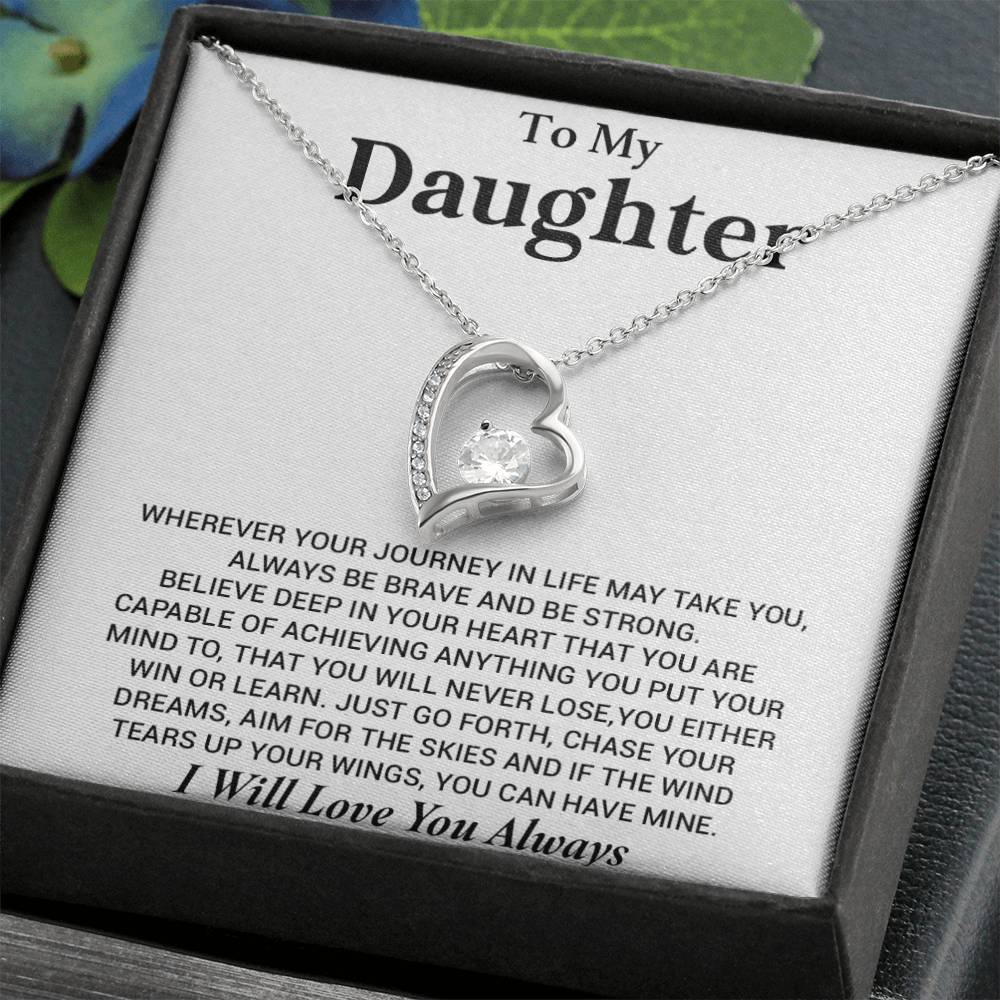 To My Daughter Necklace, Gift for Daughter from Dad, Birthday Christmas Graduation Gift 4_8