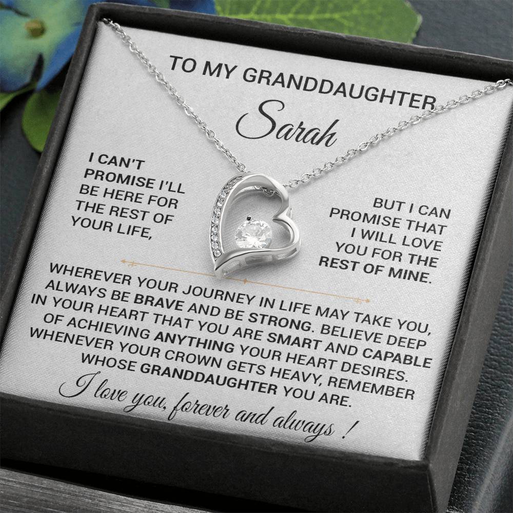 CustomTo My Granddaughter Necklace, Granddaughter Necklace, Granddaughter Gift From Grandma