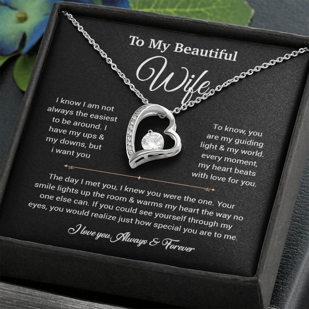 To My Wife Necklace, Gift For Wife, Anniversary Gift For Wife, Necklace For Wife 5_6_Black