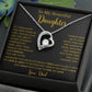 To My Daughter Necklace, Gift for Daughter from Dad, Father Daughter Necklace  4_5_Gold