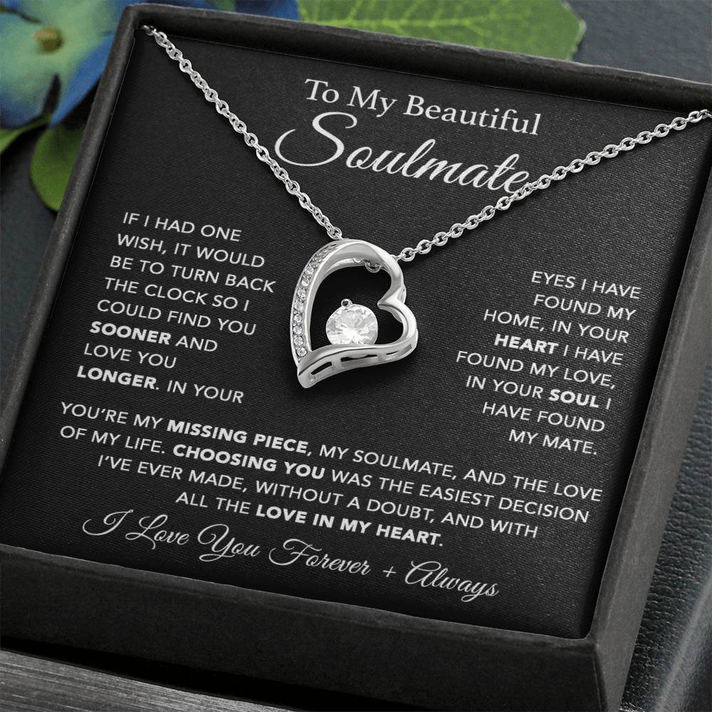 To My Soulmate Necklace, Soulmate Gift, Gift For Girlfriend, Christmas Gift 10_1