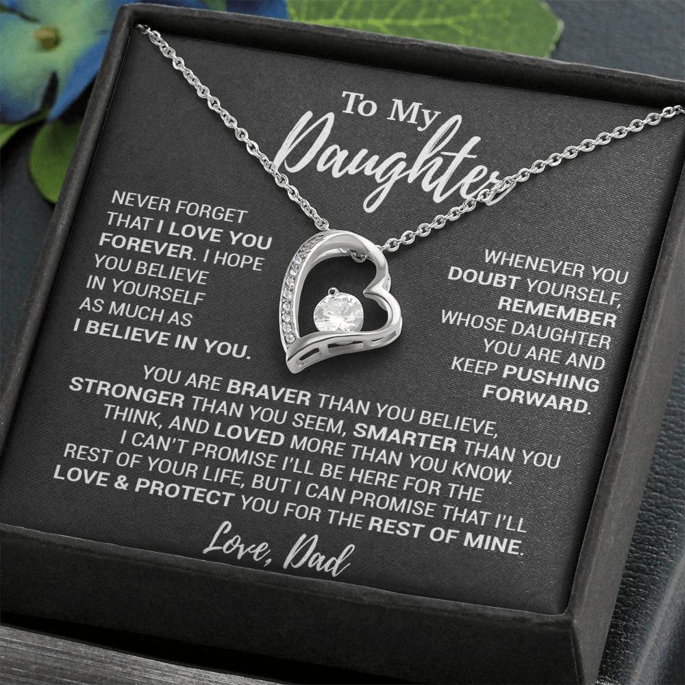 To My Daughter Necklace, Daughter Father Necklace, Daughter Gift From Dad 12_10