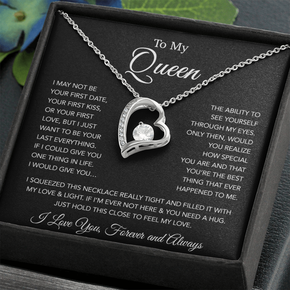 To My Queen Necklace, Anniversary Gift For Wife, Girlfriend Necklace, Birthday Gift For Wife 20_1
