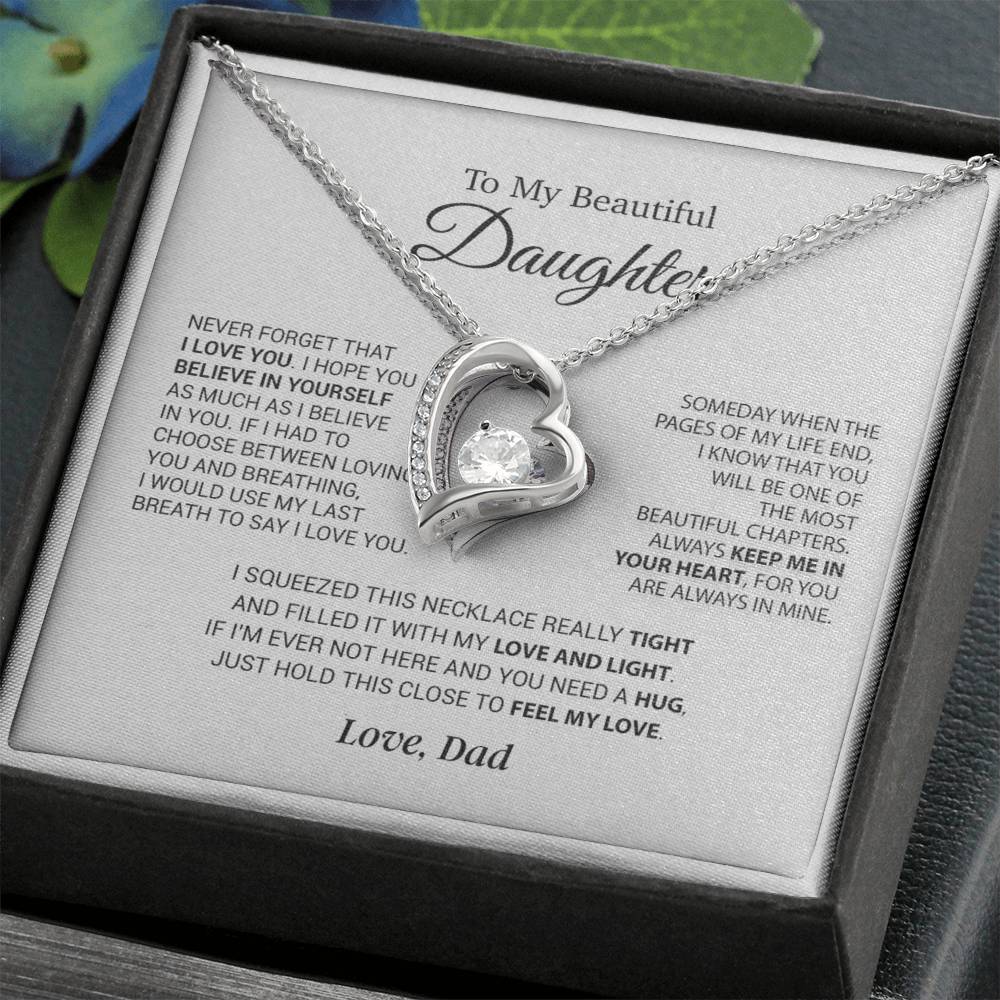 To My Daughter Necklace, Daughter Father Necklace, Daughter Gift From Dad 6_9