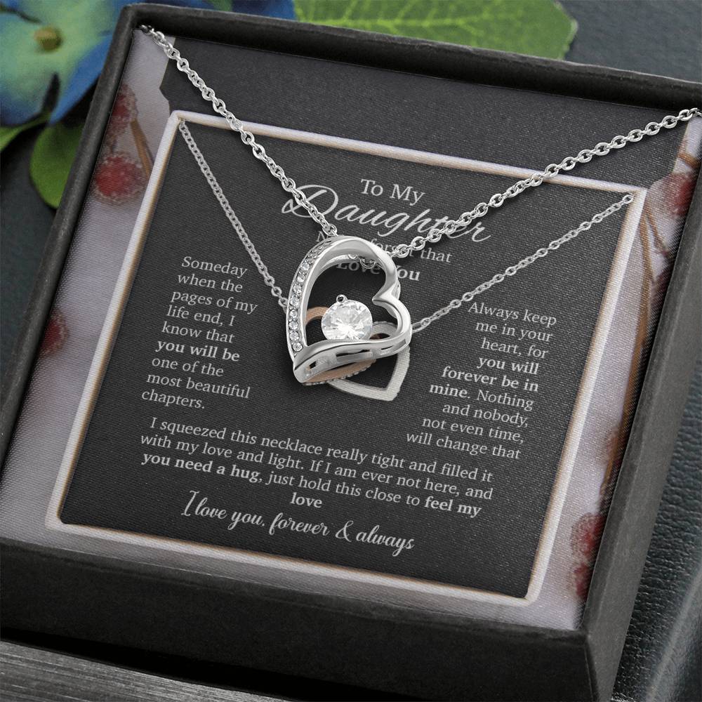 To My Daughter Necklace, Daughter Father Necklace, Daughter Gift From Dad, Mom 8_8