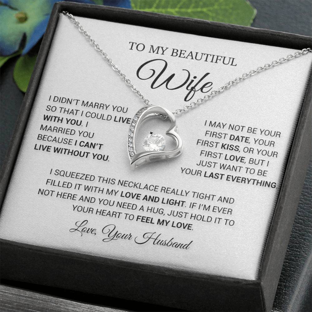 To My Wife Necklace, Wife Christmas Gift, Gift For Her, Christmas Gift