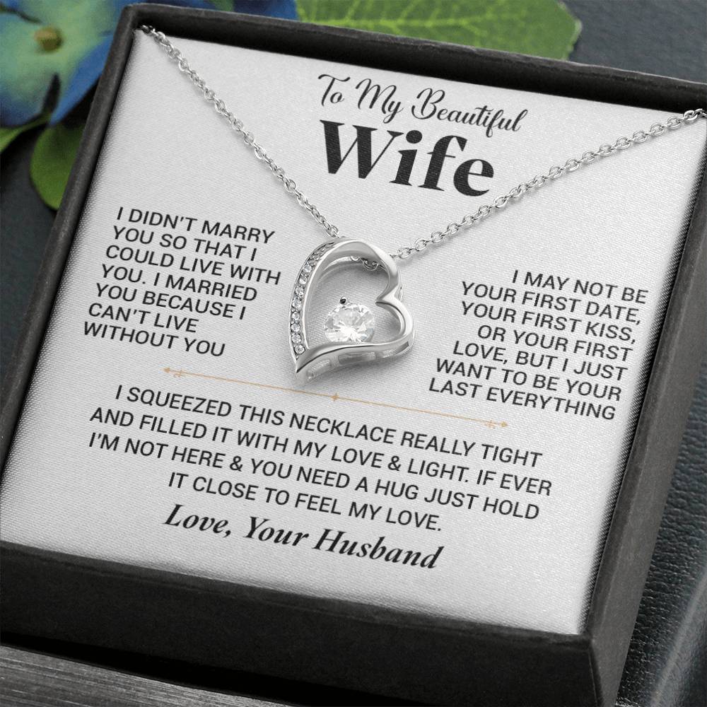 To My Wife Necklace, Christmas Gift For Wife, Christmas Gifts For Her, Wife Gift