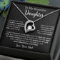 To My Daughter Necklace, Gift for Daughter from Dad, Father Daughter Necklace  22_5_Black