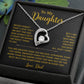To My Daughter Necklace, Gift for Daughter from Dad, Father Daughter Necklace 2_6_Gold