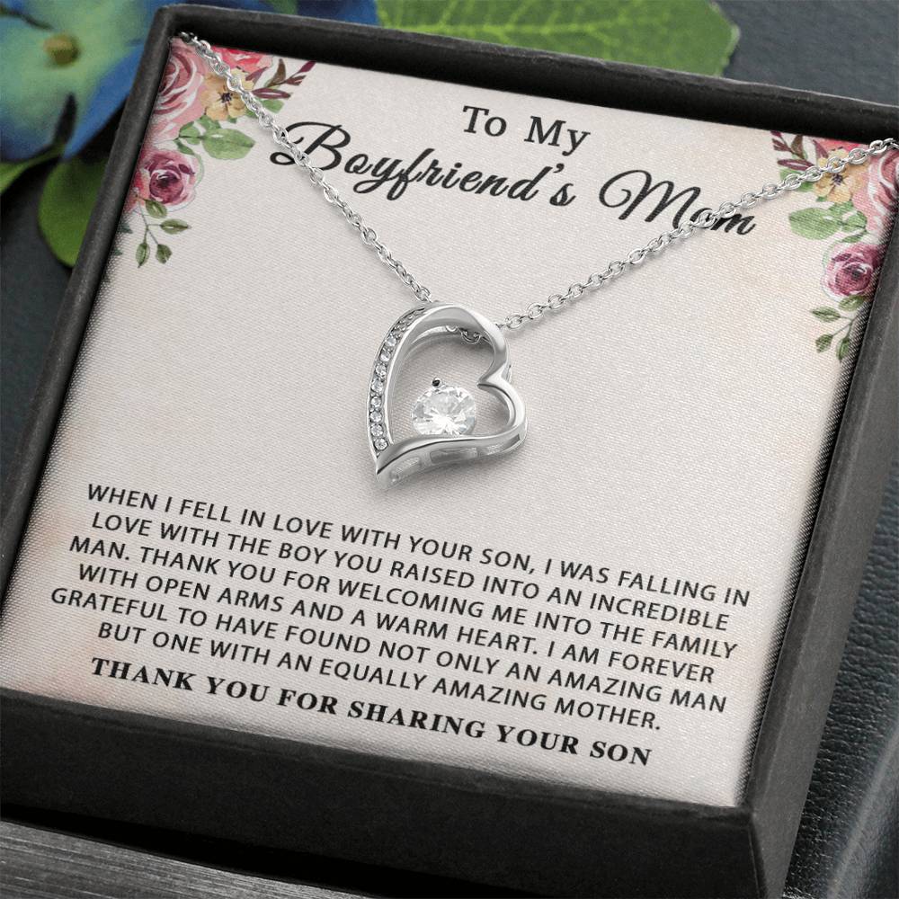 To My Boyfriend's Mom Necklace, For My Boyfriend's Mom, Birthday Gift