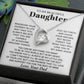 To My Daughter Necklace from Dad, Daughter Dad Necklace, Gifts for Daughter