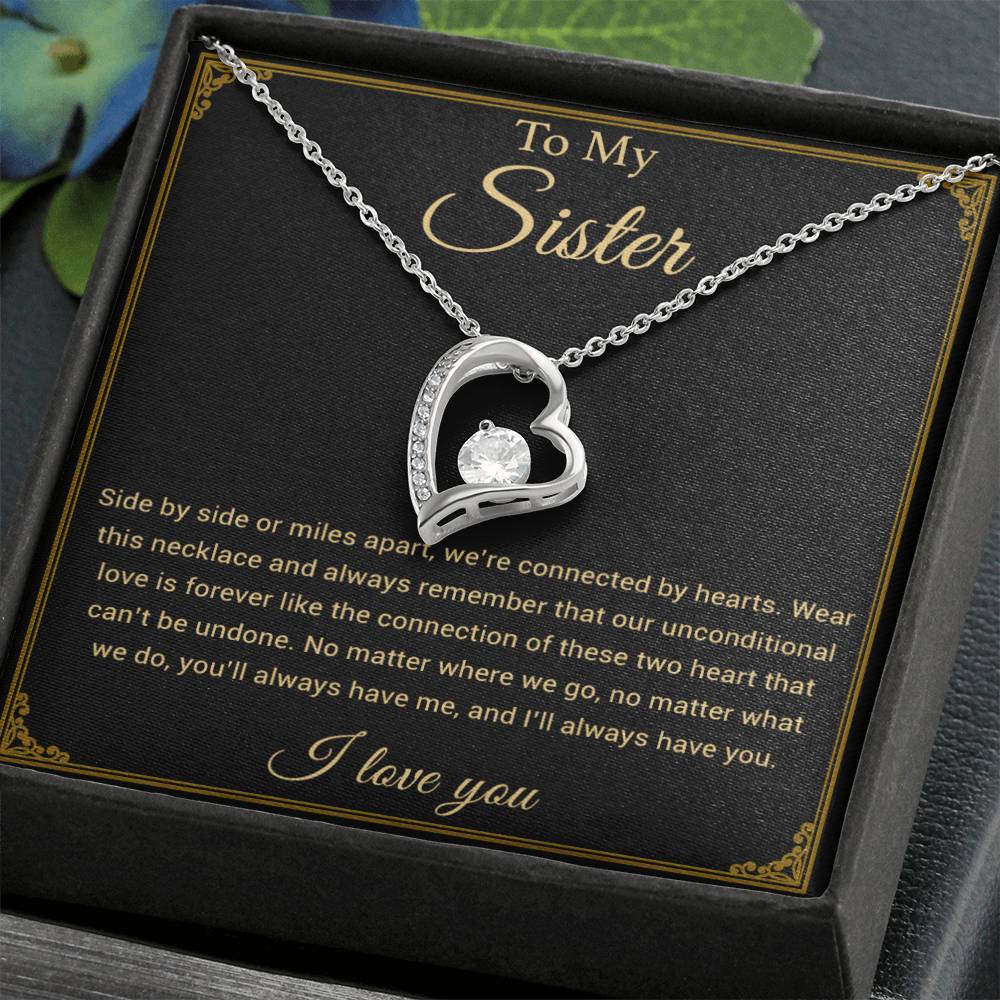 To My Sister Necklace, Brother to Sister, Birthday gift For Sister from Brother