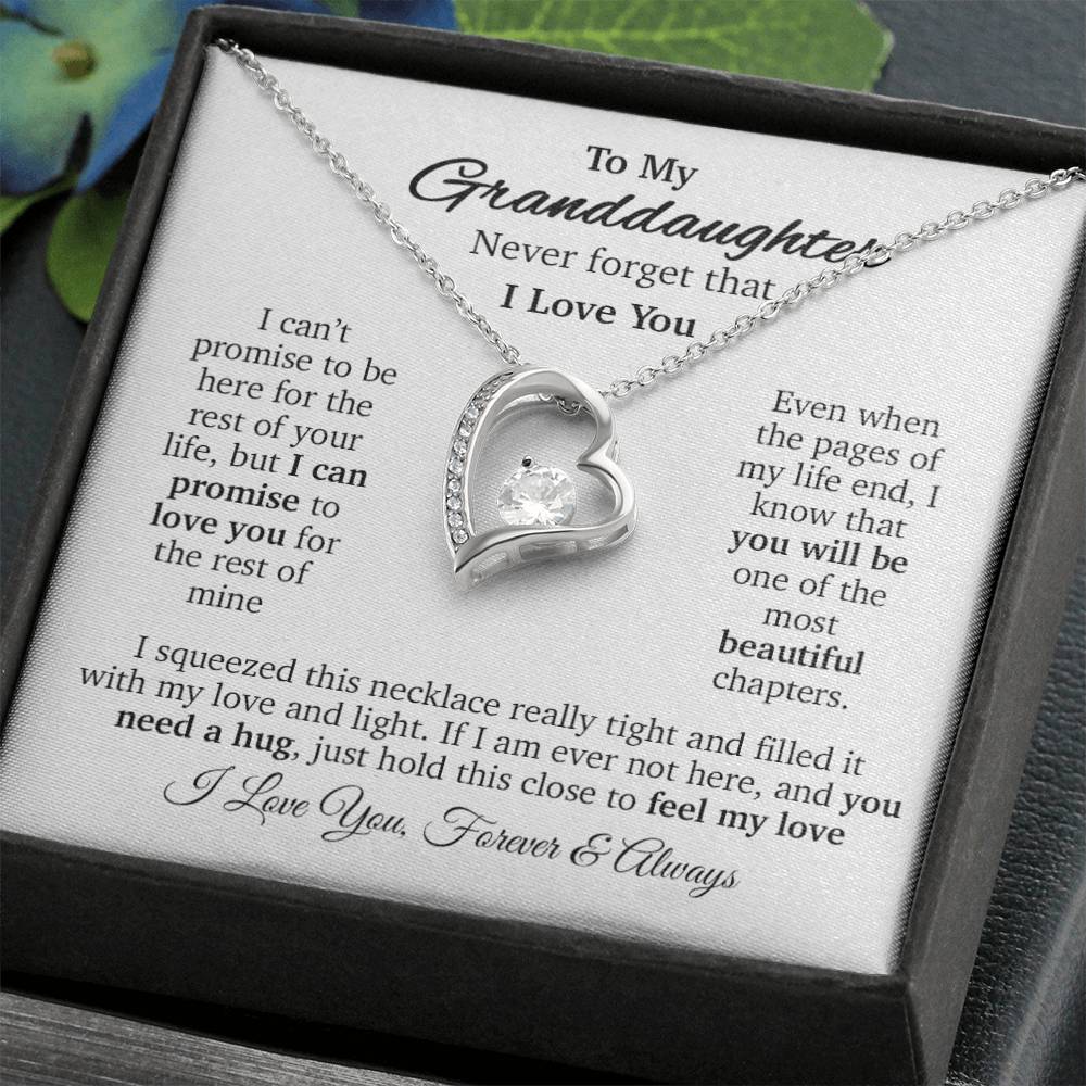 To My Granddaughter Necklace, Gift for Granddaughter, Necklace for Granddaughter