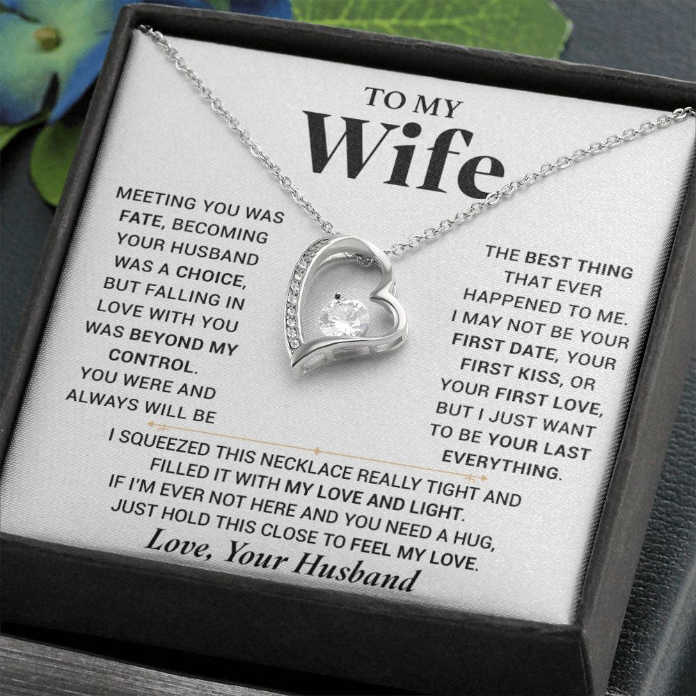 To My Wife Necklace, Anniversary Gift For Wife, Wife Birthday, Gift For Wife 000