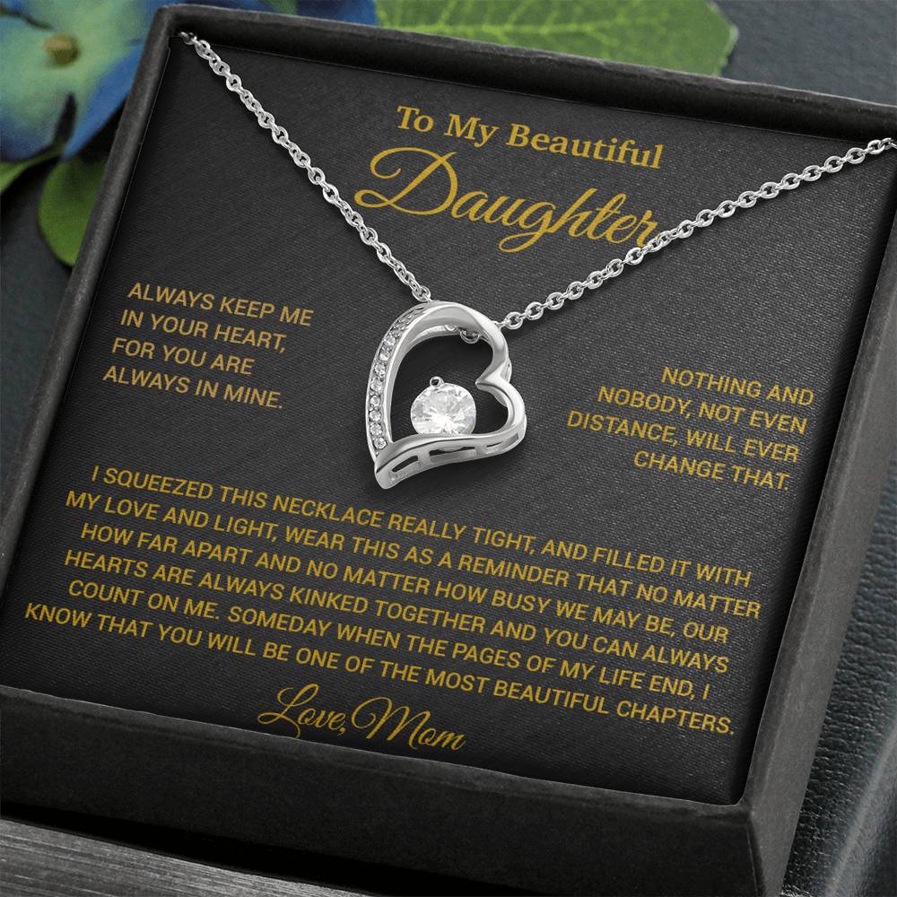 To My Daughter Necklace, Daughter Mother Necklace, Daughter Gift From Mom 9_6_Gold