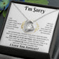 I'm Sorry Necklace Gifts, Apology Gifts For Her, Forgiveness Gift, Wife Gift 12_11_White