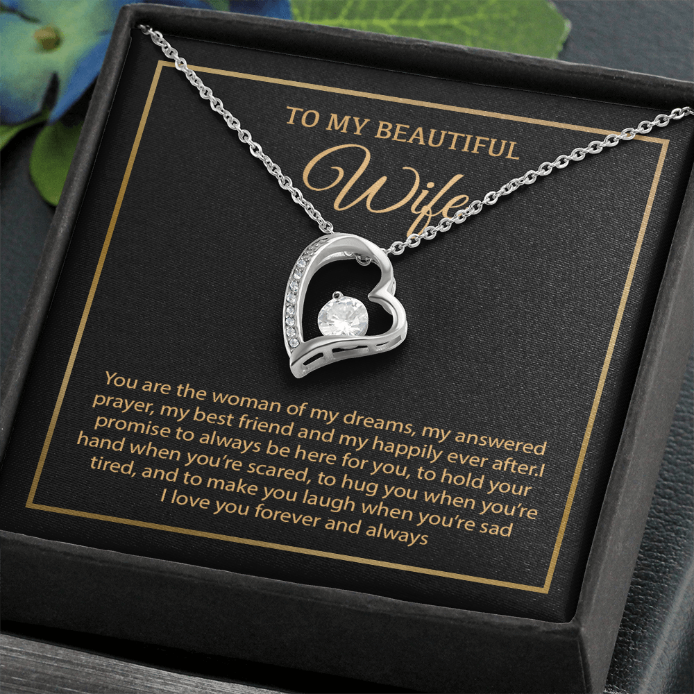 To My Wife Necklace, Christmas Gifts For Women, Anniversary Gift For Wife 19_12_Gold
