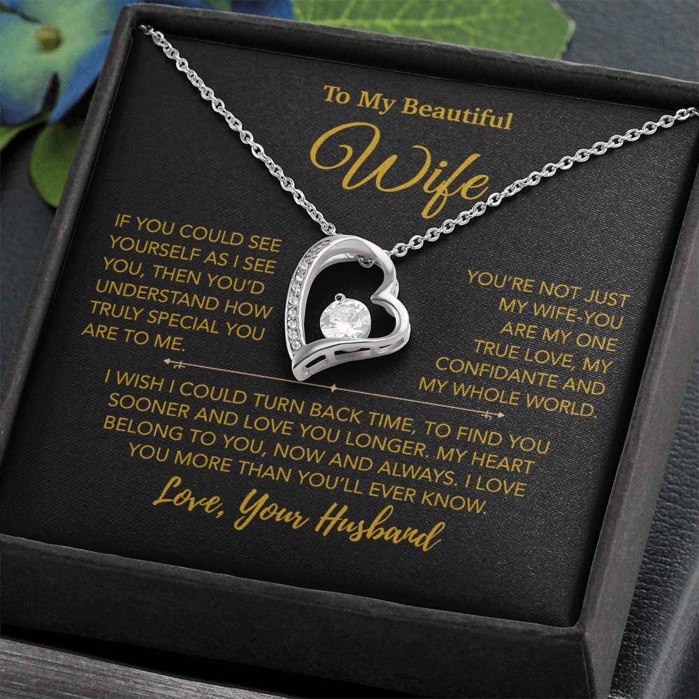 To My Wife Necklace, Vanlentines Gifts For Women, Anniversary Gift For Wife 28_12_Gold