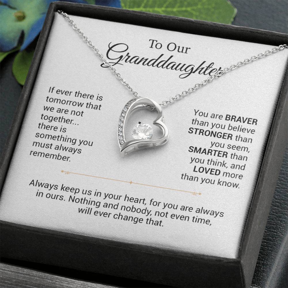 To Our Granddaughter Necklace, Christmas Gift For Granddaughter, Birthday Gift