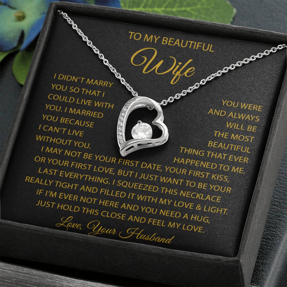 To My Wife Necklace, Anniversary Gift For Wife, Wife Birthday, Gift For Wife22