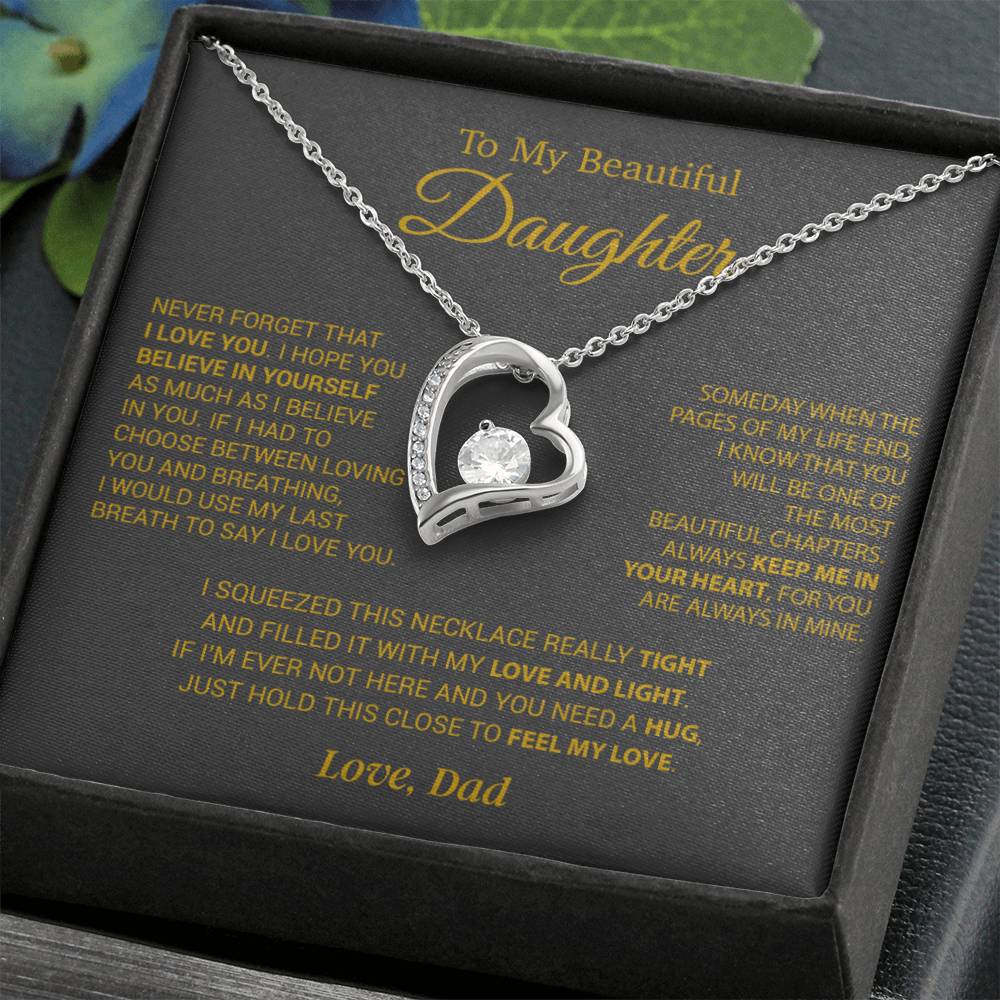 To My Daughter Necklace, Daughter Father Necklace, Daughter Gift From Dad 9_10