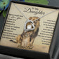 To My Daughter Lion Necklace, Daughter Birthday Gift, Lion Dad Gift