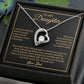 To My Daughter Necklace, Gift for Daughter from Dad, Father Daughter Necklace 4_6_Gold