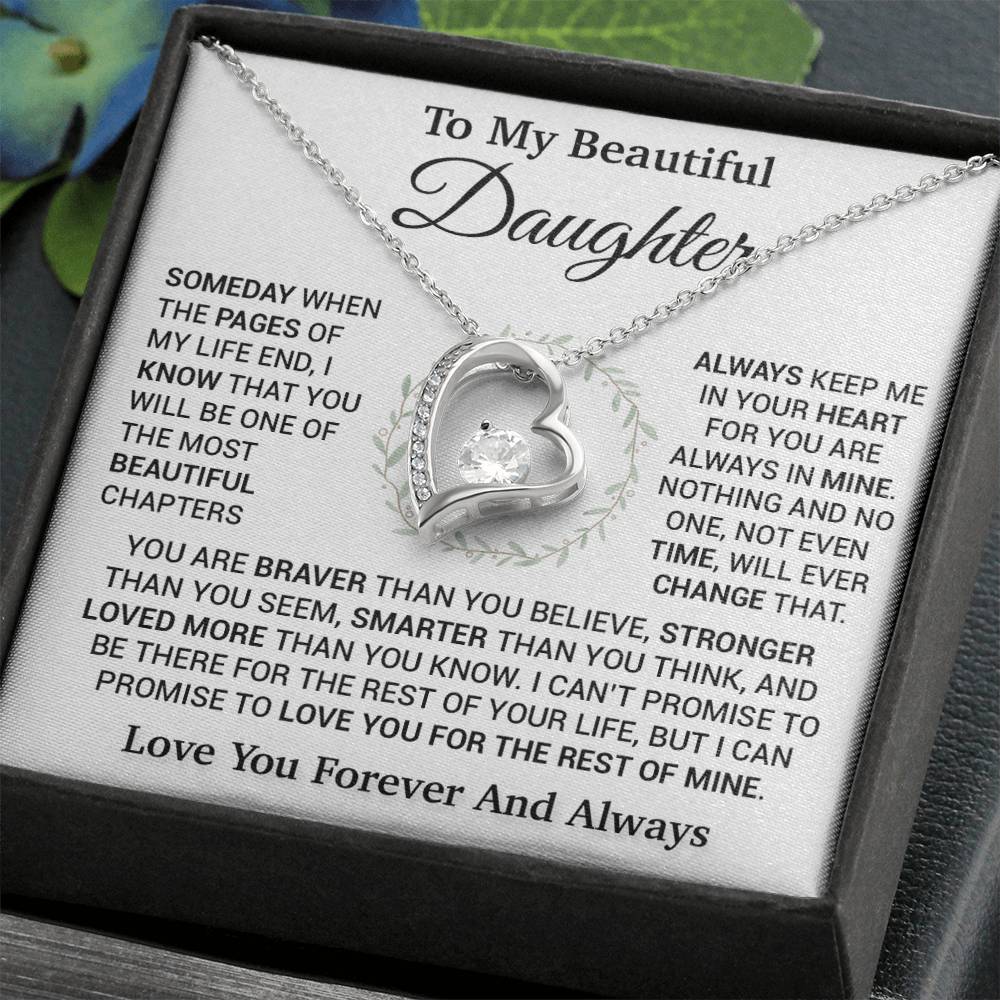 To My Daughter Necklace, Birthday Gift For Daughter, Daughter Gift, Daughter Necklace 16_11