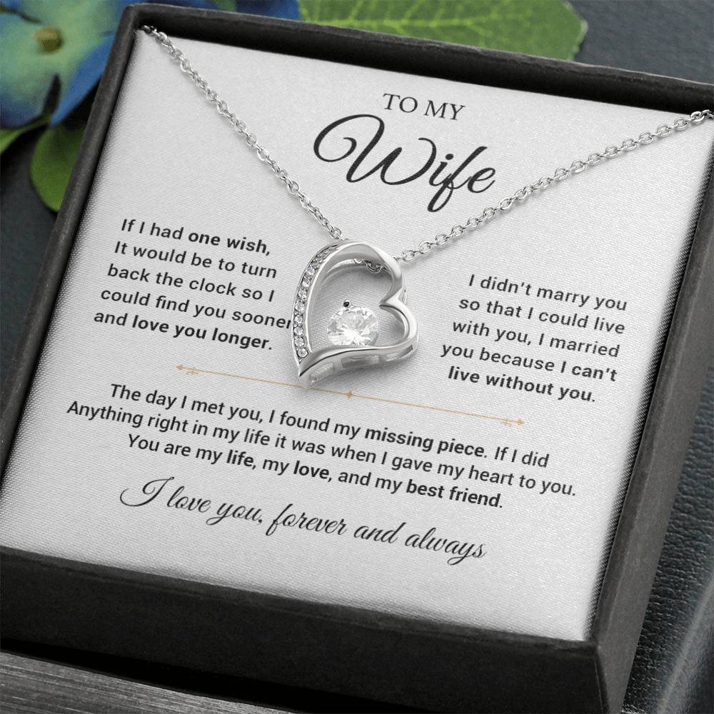 To My Wife Necklace, Anniversary Gift For Wife, Wife Birthday, Gift For Wife 14_8