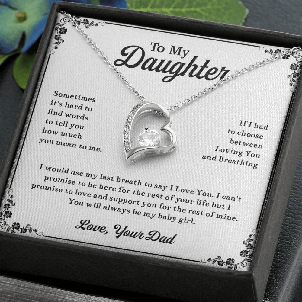 To My Daughter Necklace, Daughter Father Necklace, Daughter Gift From Dad 13_11