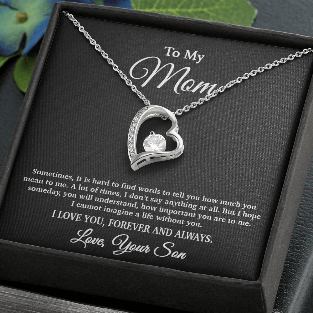 To My Mom Necklace, Gift From Son For Birthday, Mother's Day Gift 5_4