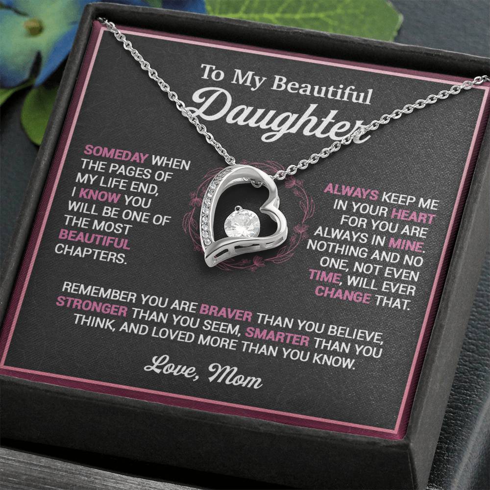 To My Daughter Necklace, Gift for Daughter from Mom, Mother Daughter Necklace 16_11