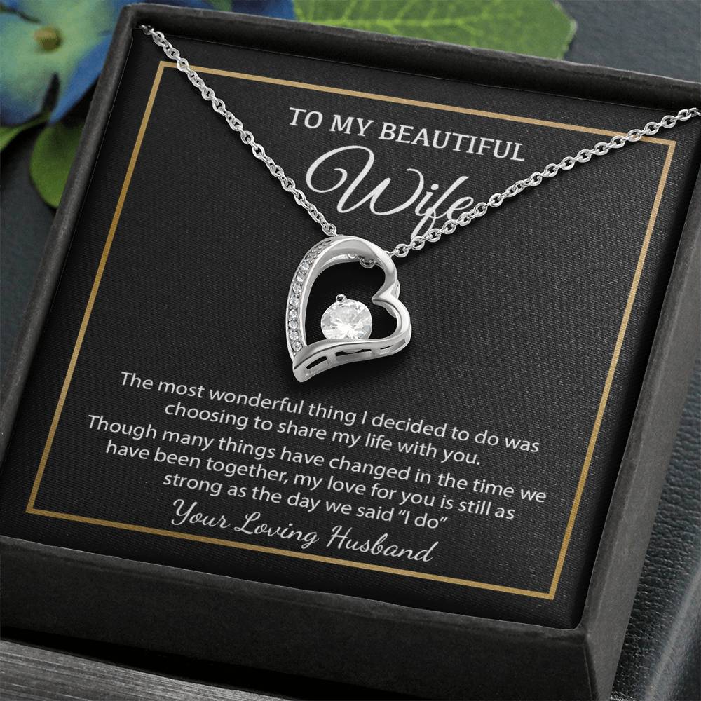 To My Wife Necklace, Christmas Gifts For Women, Anniversary Gift For Wife 4_12_Black