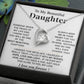 To My Beautiful Daughter Necklace, Gift for Daughter, Birthday Gift for Daughter