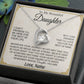 Custom To My Daughter Necklace,Daughter Gift From Mom, Dad, Daughter Necklace