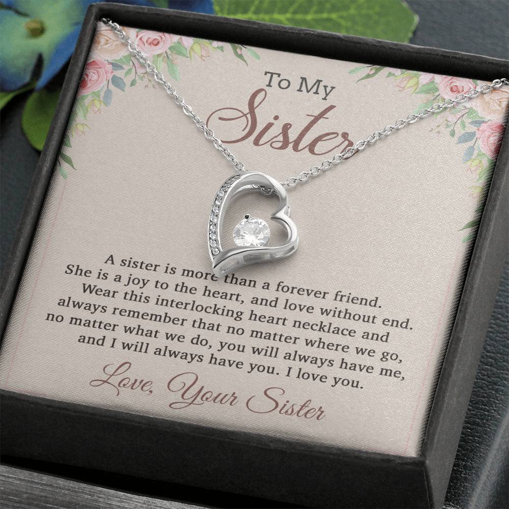 To My Sister Necklace, Brother to Sister, Birthday gift For Sister from Brother 12_8