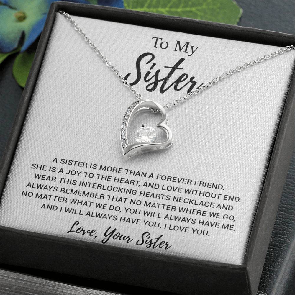 To My Sister Necklace, Brother to Sister, Birthday gift For Sister from Brother 19_2