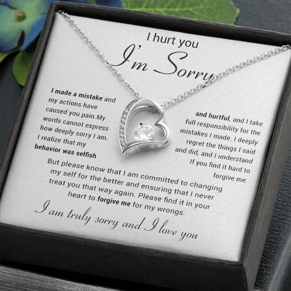 Apology Gift for Her Necklace, Apology Necklace gift, Forgiveness Gift For Wife